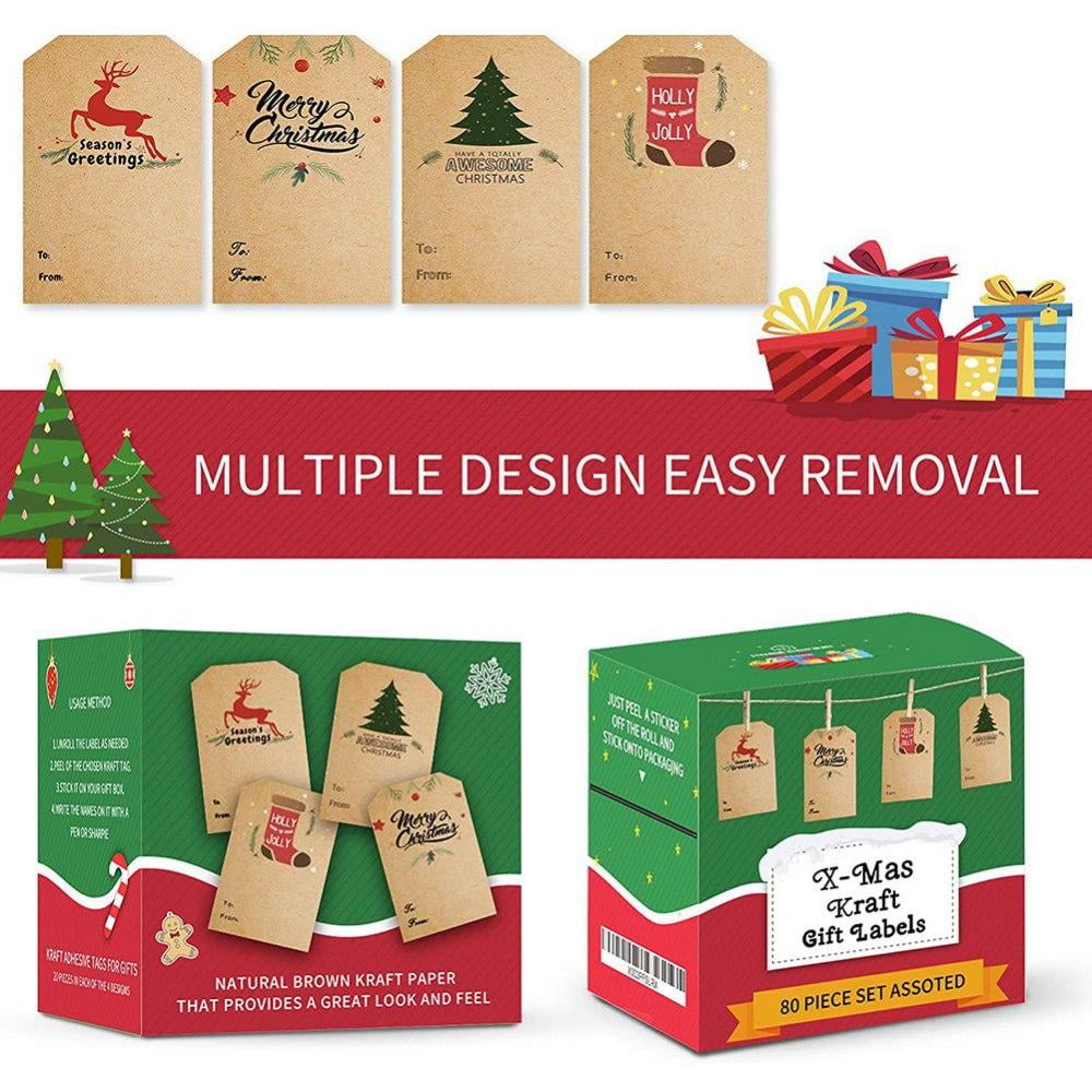 Wrapables Christmas Gift Tag Stickers for Gift-Wrapping & Labeling  (300pcs), Great Holiday, 1 - Kroger