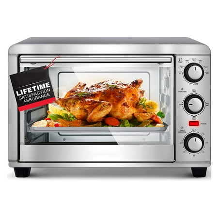 

Convection Toaster Oven - for Toast Bake with 3 Rack Position & Removable Crumb Tray