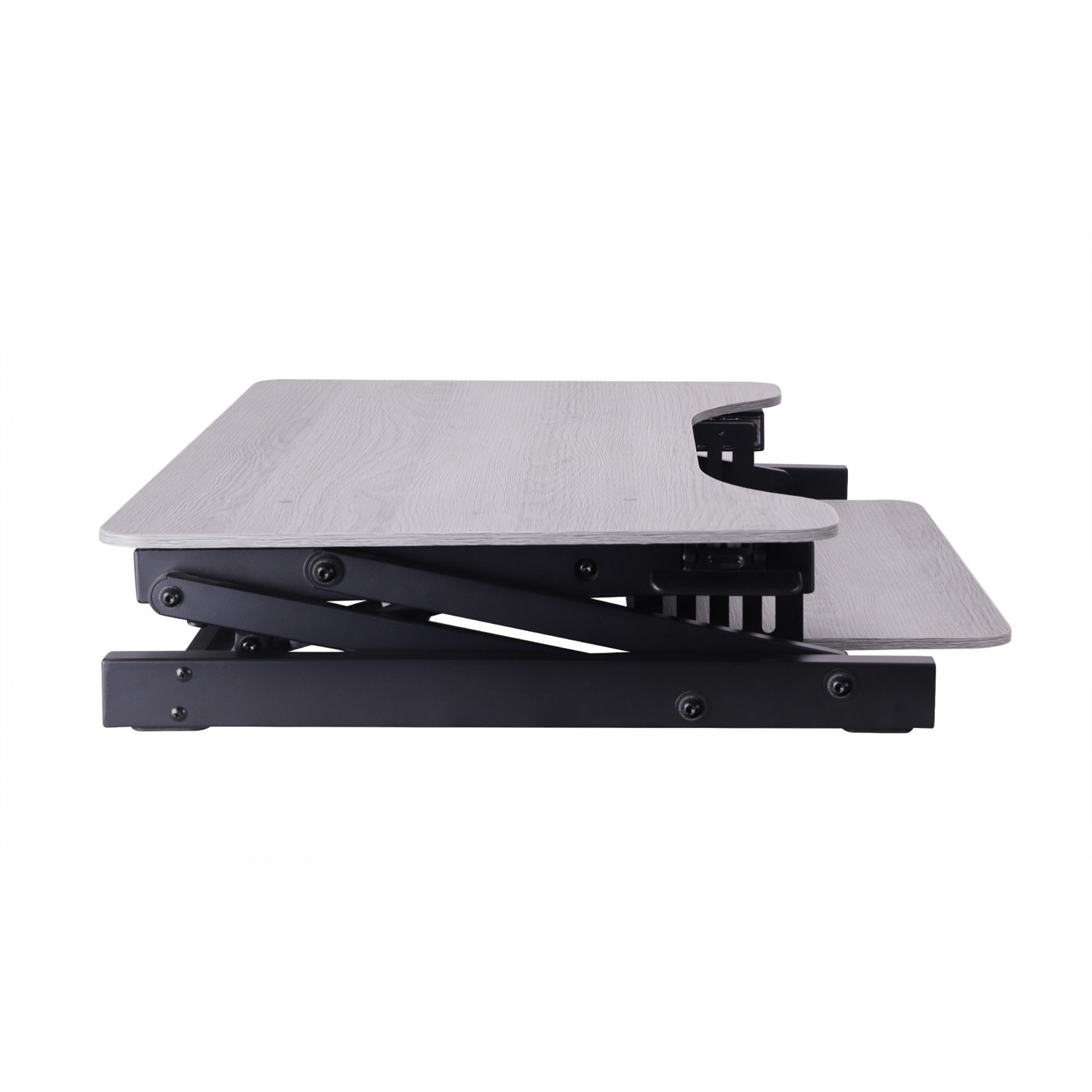 Rocelco Adjustable Standing Desk Converter with Retractable Keyboard Tray