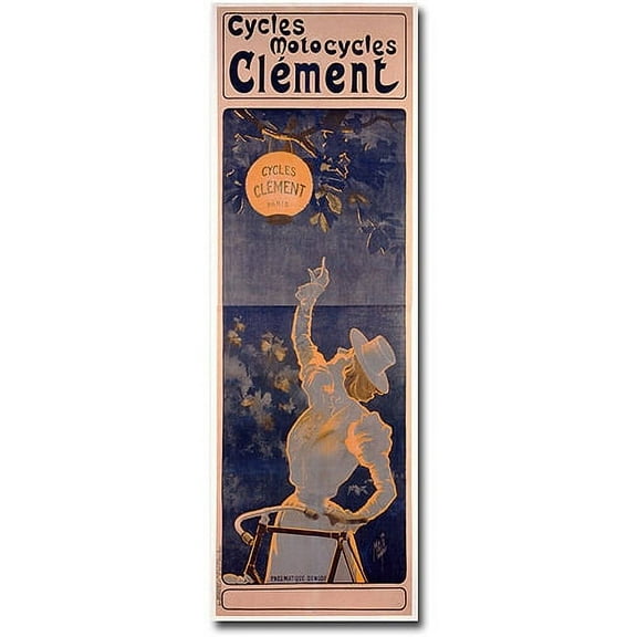 Trademark Art "Cycles Clement, 1895" Canvas Wall Art by Ferdinand Misti