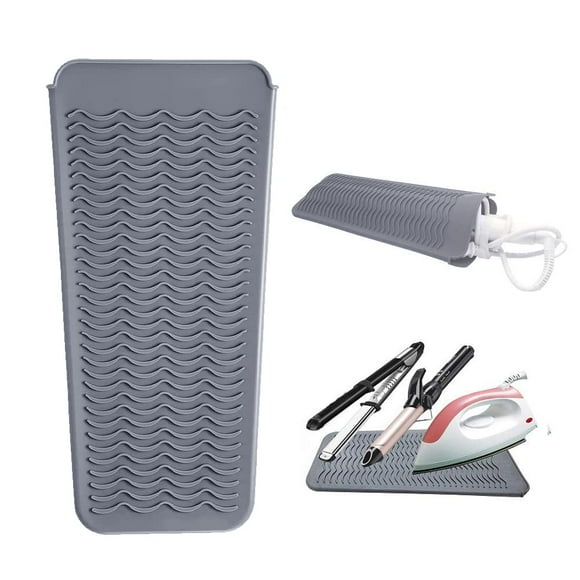 Heat Resistant Silicone Mat Pouch,Hair Styling Tools for Curling Irons, Flat Irons, Hair Straightener,