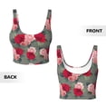 thumbnail image 5 of Naloa Rose Flowers Sports Bras for Women, High Support Bra with Removable Pads, Comfortable - Small, 5 of 9