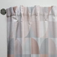 thumbnail image 3 of Designart 'Geometric Round Textured Pattern' Mid-Century Modern Curtain Panel, 3 of 5