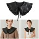 thumbnail image 5 of de mantón grande con encaje cuello de imitación para mujer, cuello falso, 5 of 7