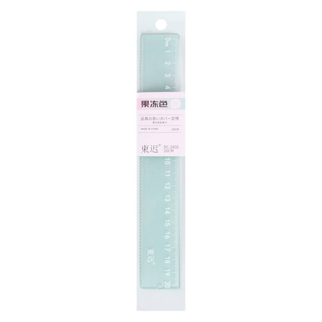 Tanuke Règle en Acrylique Couleur Gelée, Lot de 1, Moletée Transparente de 8 Pouces pour Étudiant, École, Bureau, Fournitures de Papeterie Boho Résistantes aux Rayures