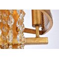 thumbnail image 2 of Elegant Lighting Legacy 2 light Golden Iron Wall Sconce Clear Royal Cut Crystal, 2 of 7