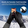 thumbnail image 3 of Guantes para Frio Color Negro, Guantes Termicos de Invierno para Pantalla Táctil, Guantes Nieve Impermeables para Hombres y Mujeres, para Manejar, Ciclismo, Moto, Correr, Senderismo y Esquí, 3 of 7