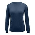 thumbnail image 4 of Wdgfv Warm Pullover Sweater Women Women's Casual Round Neck Pullover Sweater In Soft Blend Fabric For Everyday Stylish Comfort And Versatile, 4 of 4