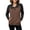 Coffee, variant on Women Color Block Textured Sweatshirt, Quarter Button Up Collared Long Sleeve Tops, Fall Basic Casual Golf Pullover Shirts S-3XL