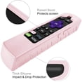 thumbnail image 3 of Fintie Remote Silicone Case for Roku Voice, Roku Express 4K+ 2021, Ultra LT Enhanced Voice, Express 3930, Premiere+ 3921, Streaming Stick+ Remote, Honey Comb Anti Slip Shockproof Cover, Pink Sand, 3 of 7