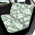 thumbnail image 4 of Uourmeti Green Floral Car Seat Covers 3 Pieces, Car Seat Cover Full Set Polyester Softy Interior for Cars Sedans Truck, 4 of 10