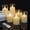 2"x3"-6 Pack, variant on 6 Pack Flickering Flameless Votive Candles with Timer and Remote, Operated Long Lasting 300+ Hours, Small Pillar LED Candles for Wedding Decor, Shell, 2" x 3"