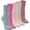Pink, variant on 5 Pairs Womens Wool Vintage Warm Thick Sock Lady Soft Casual Winter Socks,Free Size