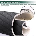 thumbnail image 2 of 63" W Automotive Headliners Fabric, Waterproof Durable Faux Leather Vinyl Upholstery Fabric Foam Backed for Furniture DIY, Black, 2 Yards, 2 of 9