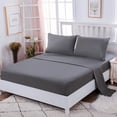 thumbnail image 1 of Sábana ajustable Funda de almohada Juego de fundas de colchón Home Hotel Juego de sábanas de poliéster Queen 4pcs / set Scienceny HA5199-06B, 1 of 7