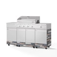 thumbnail image 4 of TYTUS Fresno 4-Burner Stainless Steel Gas Grill with Side Burner in Ash Stone, 4 of 23