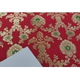 thumbnail image 6 of Silk Brocade fabric 44" wide BRO864 available in 7 colours [black,red,green,maroon,ink,purple], 6 of 11