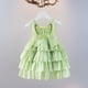 thumbnail image 1 of Odeerbi Vestido de Princesa de Verano Con Capa Alas de Mariposa Vestido de Niña Flor Algodón Fiesta de Cumpleaños Vestido de Fiesta Formal, 1 of 4