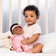 thumbnail image 7 of OUOZZZ 10" Soft Baby Doll for Kids, First Black Baby Doll for 1 2 Year Old Girls Gift African American Black Doll Baby Learning Toy Plush Rag Babies Doll Toy, 7 of 7