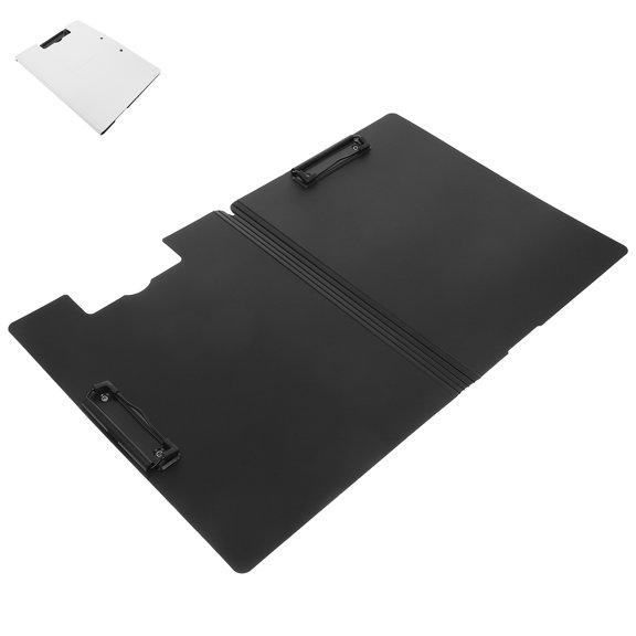 Plastic Foldable Clipboard with Double Clips for Office A4 Size