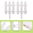 thumbnail image 2 of Gymnture White Picket Fence for Garden Decoration - 2 Sets, 2 of 10