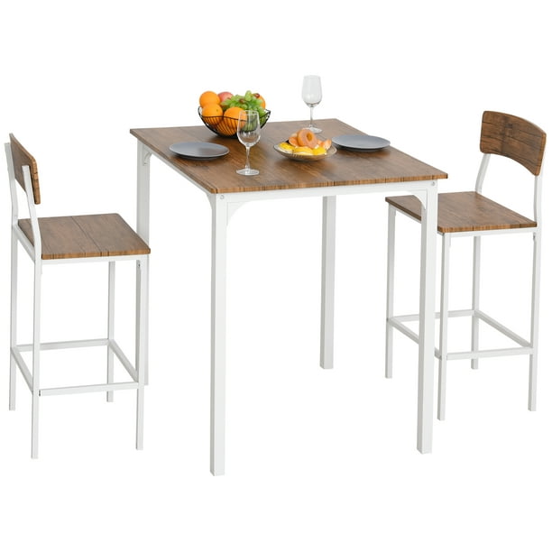 Modern Counter Height Dining Table Set, Rectangle Dining Table Set For 2
