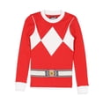 thumbnail image 3 of Power Rangers Toddler Kids' Mighty Morphin Ranger Character Tight Fit Long Sleeve and Pant Pajama Set Sleepwear, 3 of 6