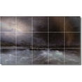 thumbnail image 1 of Ceramic Tile Mural-Ivan Aivazovsky Waterfront Painting 239. 30" w x 18" h using (15) 6 x 6 ceramic tiles, 1 of 3