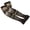 Thumb Style, variant on Tribal Native Eagle Symbols Black 2-Pack Adult Cooling Arm Sleeves, Seamless UV Sun Protection Breathable Ice-Silk Compression Arm Sleeve