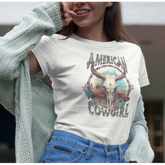 Oversized Western Shirt Graphic Tee for Women Vintage Boho Chic Aesthetic Comfort Colors Cowgirl Retro Rodeo Country Music Concert Festival