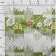 thumbnail image 3 of oneOone Silk Tabby Light Green Fabric Asian Floral With Texture Craft Projects Decor Fabric Printed By The Yard 42 Inch Wide, 3 of 4
