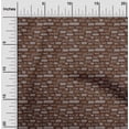 thumbnail image 2 of oneOone Velvet Brown Fabric Text Fabric For Sewing Printed Craft Fabric By The Yard 58 Inch Wide, 2 of 5