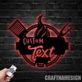 thumbnail image 2 of Craftnamesign Custom Metal BBQ Sign, Custom Grill Sign, Bbq Party Decor, Kitchen Metal Sign, 2 of 5