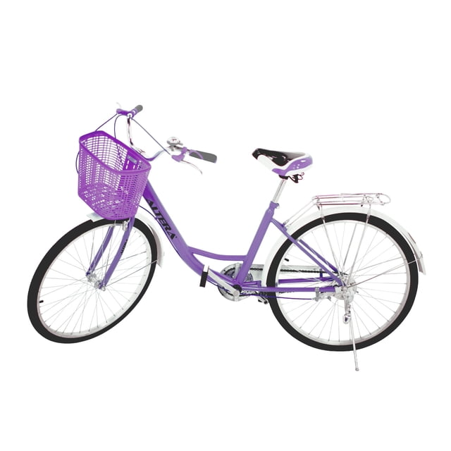 Bicicleta Urbana Altera RBIKE-002 Retro Canastilla R26 Morado