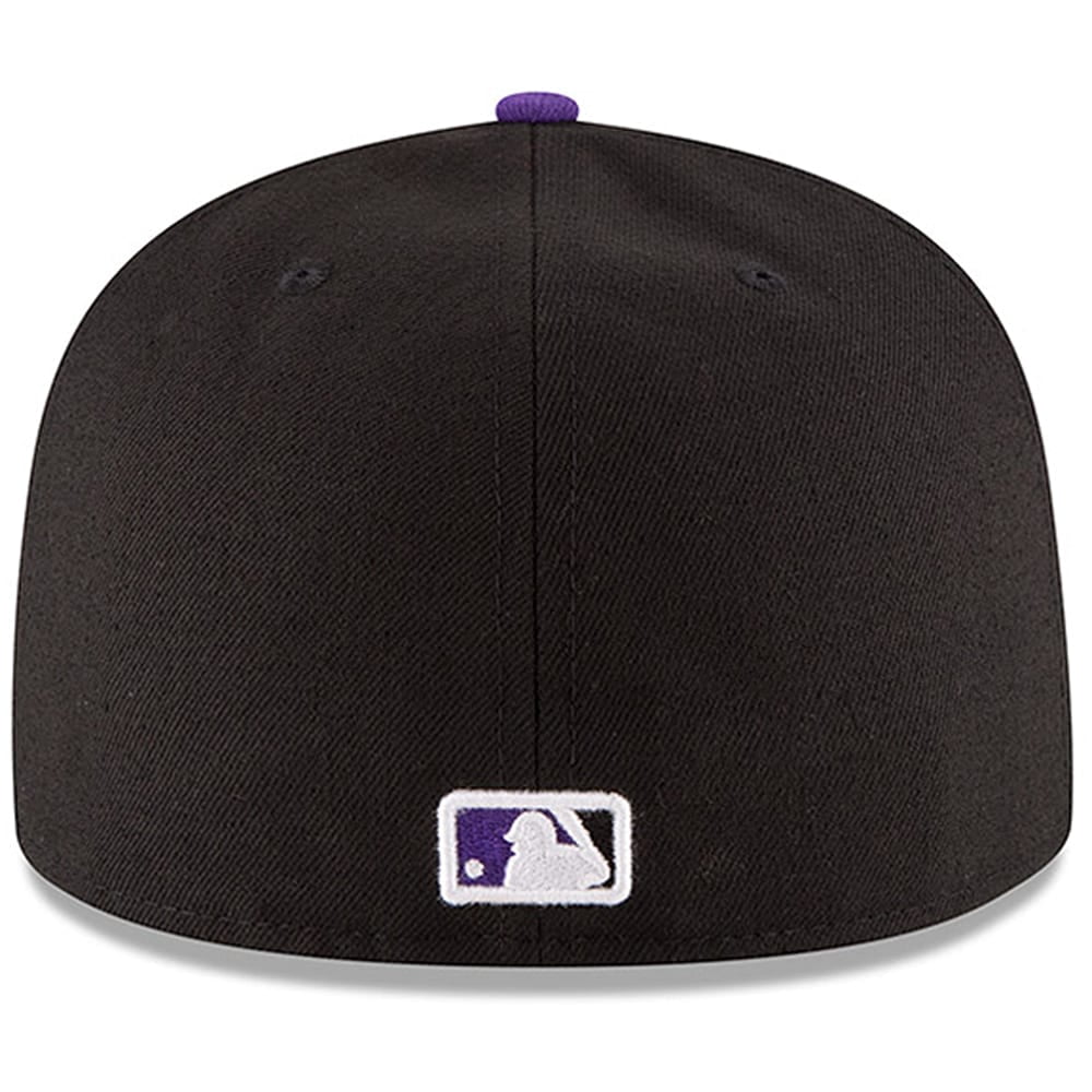 Men's New Era Black/Purple Colorado Rockies Authentic Collection On Field 59FIFTY Structured Hat