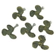 thumbnail image 2 of Zeckos Green Finish Cast Iron Boat Propeller Cabinet Knobs Set of 6, 2 of 7