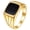 Gold Black, variant on Women's Stainless Steel 12MM Classic Retro Ancient shells Geometric Ring Gold Black Size 10
