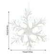 thumbnail image 3 of Acrylic Transparent Snowflake Ornaments For Winter, Suitable For Christmas Holiday Parties And Festive Home Decorations; Diy Crystal Winter Hanging Snow-Themed Decorations., 3 of 6