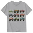 thumbnail image 3 of WOYY Toddler Girls Short Sleeve T-Shirt Car Print Crew Neck T Shirt for Kids, Sizes 1-13, 3 of 3