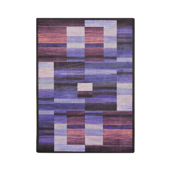 Kid Essentials - Teen Area Rugs Boomblox, 5'4" x 7'8", Purple