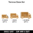 thumbnail image 2 of Delivery Truck Vehicle Icon Wood Buttons for Crochet Knitting Sewing DIY Craft - Various Sizes (8pcs), 2 of 7