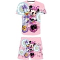 thumbnail image 1 of Verano Mickey Mouse conjunto ropa moda manga corta camisetas pantalones cortos ropa Minnie niñas dibujos animados disfraces casuales 1-14 años Old14T Gao Jinjia LED, 1 of 2