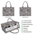 thumbnail image 2 of Large Capacity Tote Bag,Dalmatian Corgi Bulldog Handbag Fashion Luxury Tote Bag,15.7"x13"x 5.1" Inches,Laptop Compatible, 2 of 6