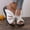 White, variant on Njoeus Wide Sandals Women's Lace Up Sandals Comfortable Walking Soft Sandals Beach Platform Sandals
