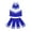 Blue&White, variant on TiaoBug Kids Girls Cheerleading Costume Sleeveless Top with Pleated Skirt Set