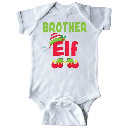 

Inktastic Christmas Brother Elf Gift Baby Boy Bodysuit