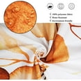 thumbnail image 4 of Orange Eucalyptus Leaf Shower Curtain, Orange Botanical Watercolor Plants Bathroom Curtain Bathtub Home Decor Waterproof Fabric Machine Washable with 12 PCS Hooks,84" Wx72L, 4 of 6