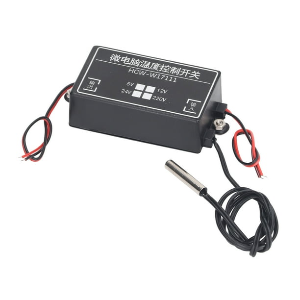 Termostato digital controlador de temperatura a prueba de herrumbre 12 V Parada de emergencia Memoria de apagado Alta precisión con sonda de acero inoxidable para hogar ANGGREK Otros