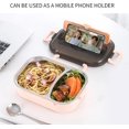 thumbnail image 5 of Cajas bento para niños y estudiantes, caja bento con aislamiento térmico, lonchera para adultos, revestimiento de acero inoxidable de alta calidad, contenedores de almuerzo para niños, lonch, 5 of 5