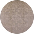 thumbnail image 1 of Ahgly Company Indoor Round Mid-Century Modern Dark Almond Brown Oriental Area Rugs, 6' Round, 1 of 6